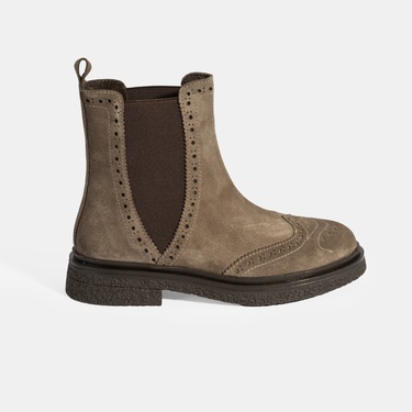  Kadın Vizon Lastikli Süet Chelsea Bot
