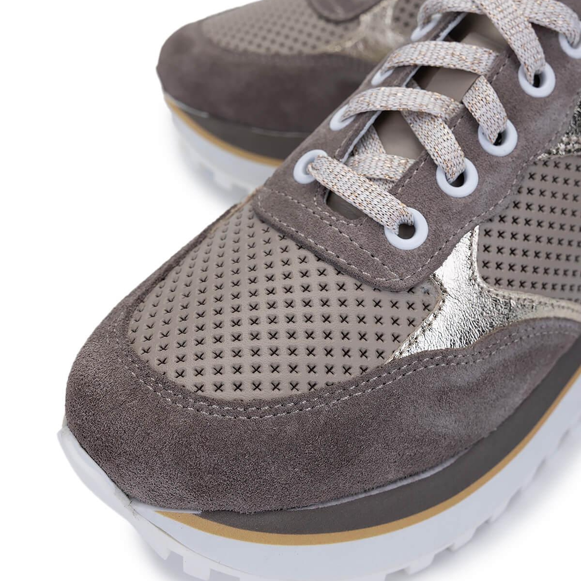 Tamer Tanca Kadın Hakiki Deri Taş Süet Sneakers & Spor Ayakkabı