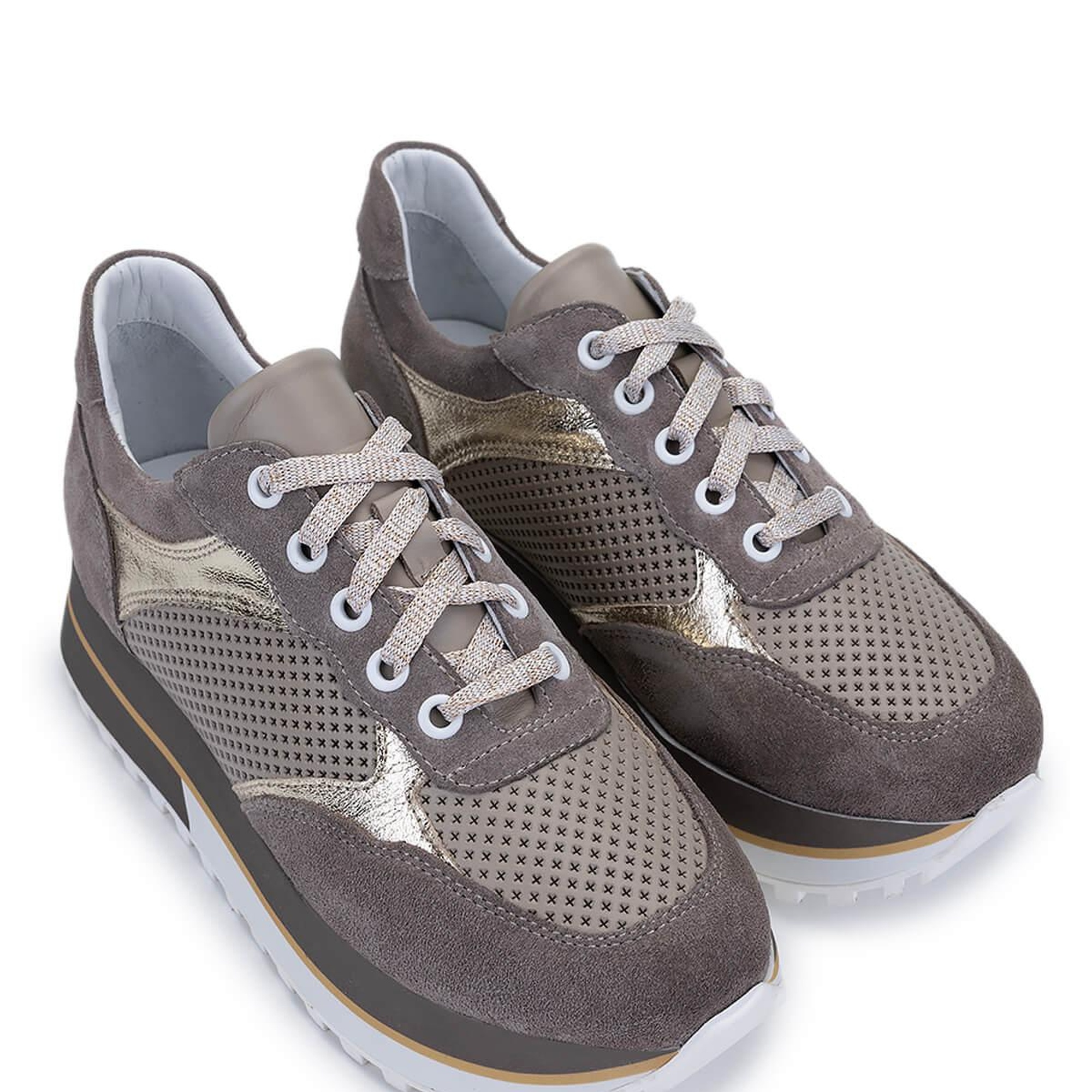 Tamer Tanca Kadın Hakiki Deri Taş Süet Sneakers & Spor Ayakkabı