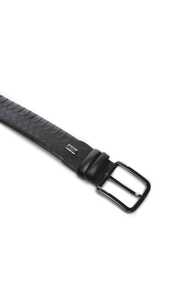  Tamer Tanca Erkek Hakiki Deri Siyah Kemer