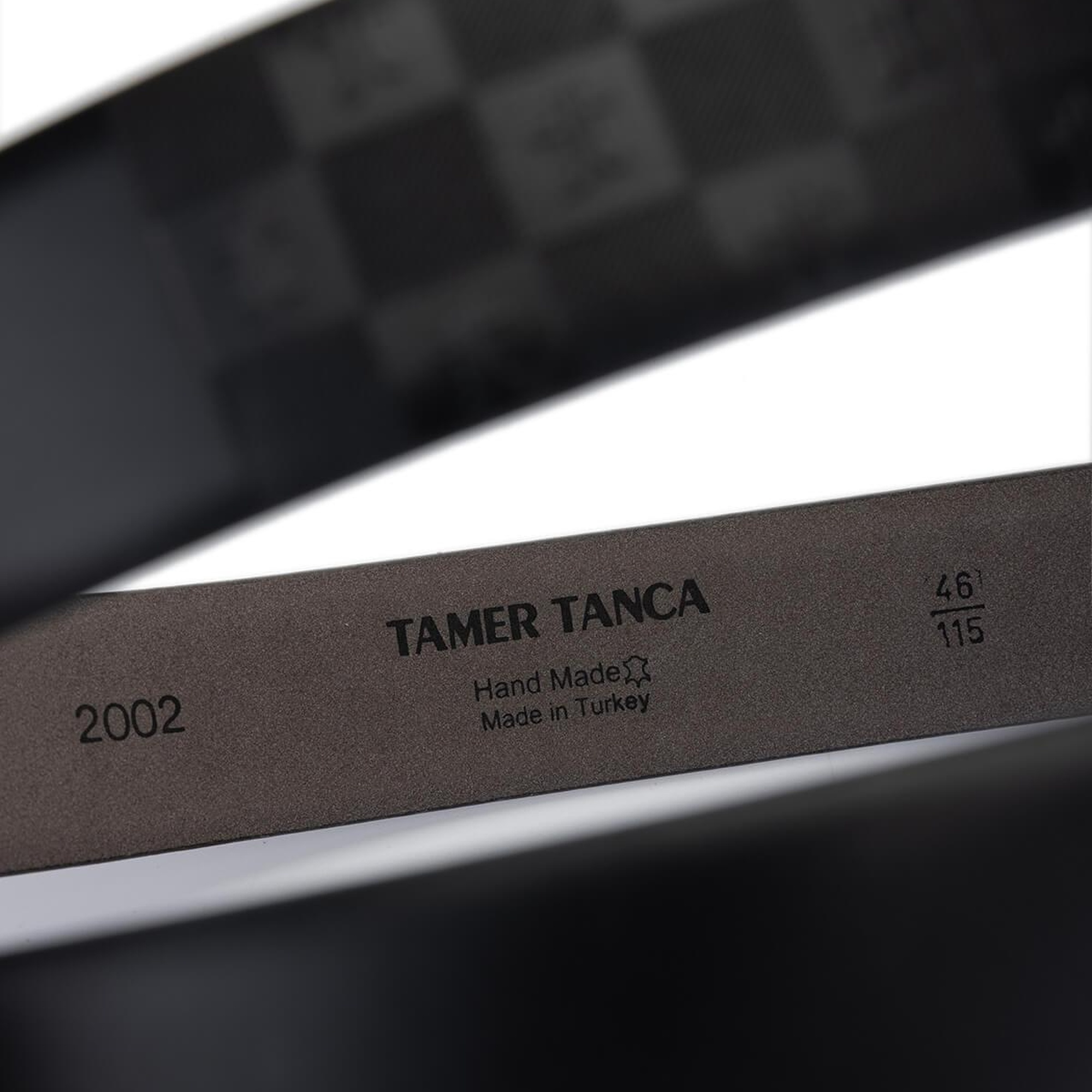 Tamer Tanca Erkek Hakiki Deri Siyah Deri Klasik Kemer