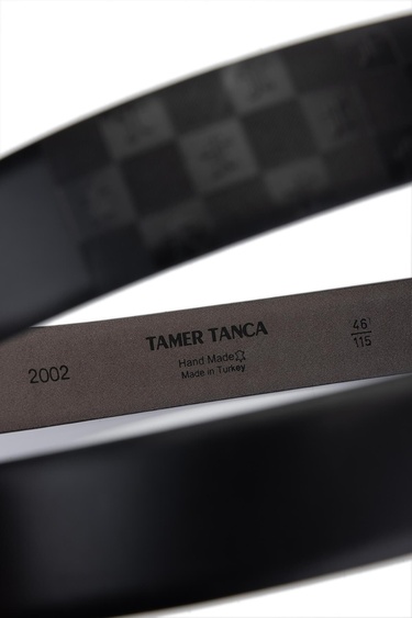  Tamer Tanca Erkek Hakiki Deri Siyah Deri Klasik Kemer