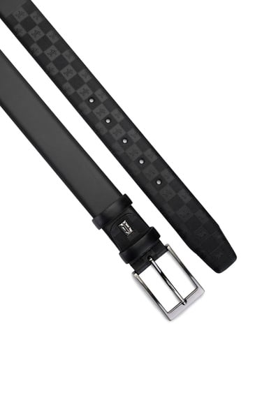  Tamer Tanca Erkek Hakiki Deri Siyah Deri Klasik Kemer