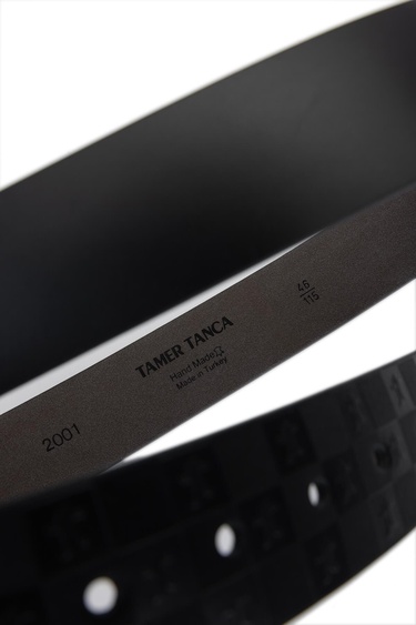  Tamer Tanca Erkek Hakiki Deri Siyah Deri Spor Kemer