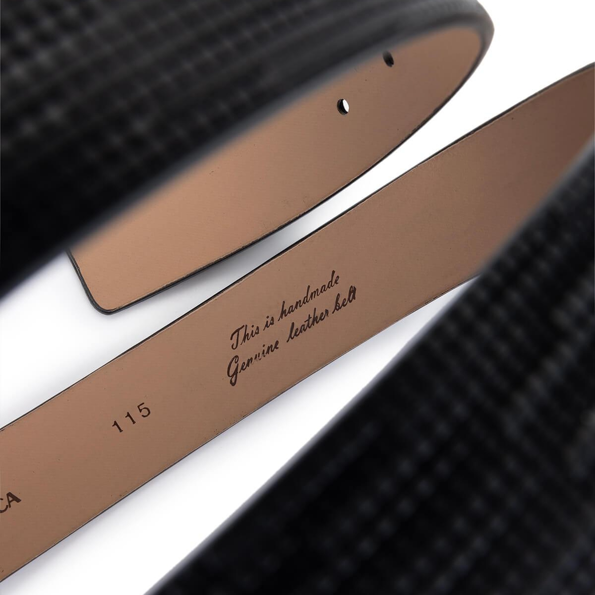 Tamer Tanca Erkek Hakiki Deri Siyah Kemer