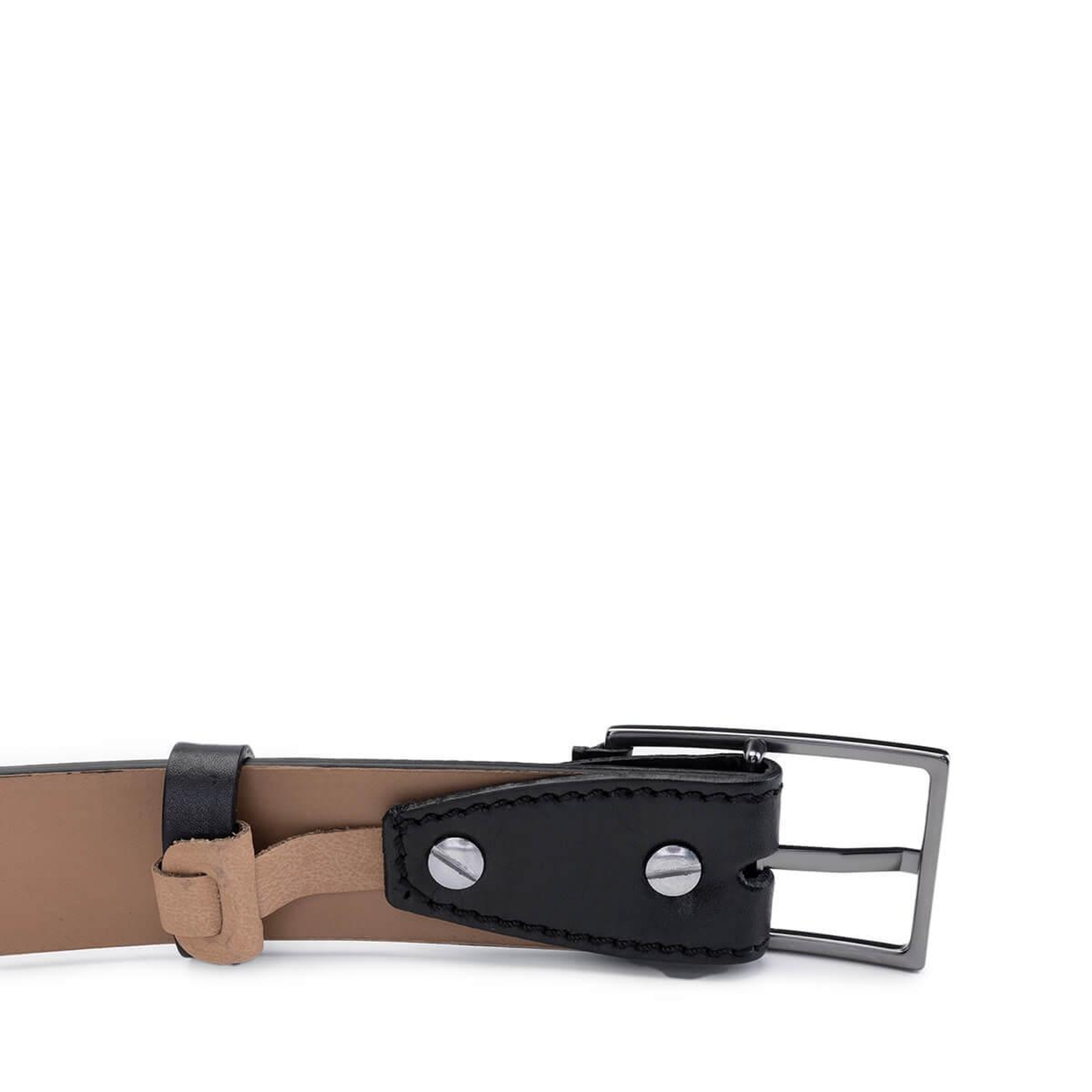 Tamer Tanca Erkek Hakiki Deri Siyah Kemer