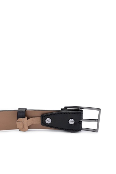  Tamer Tanca Erkek Hakiki Deri Siyah Kemer