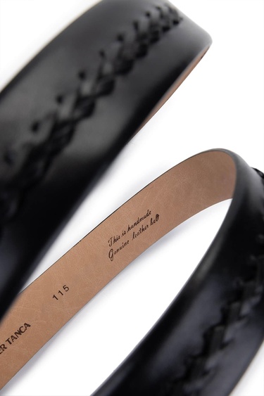  Tamer Tanca Erkek Hakiki Deri Siyah Kemer