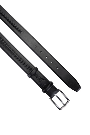  Tamer Tanca Erkek Hakiki Deri Siyah Kemer