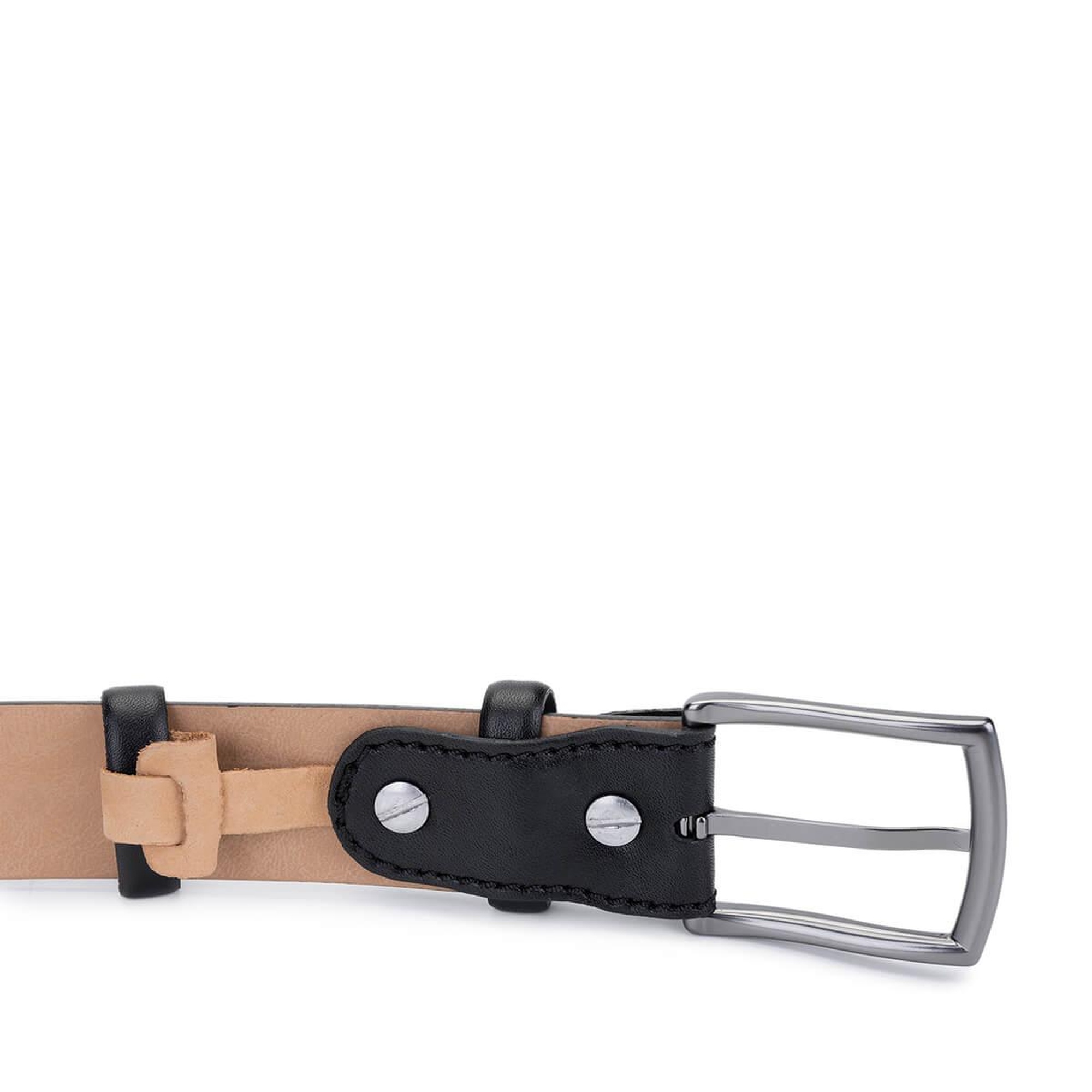 Tamer Tanca Erkek Hakiki Deri Siyah Kemer