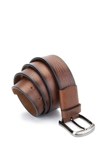  Tamer Tanca Erkek Hakiki Deri Taba Spor Kemer