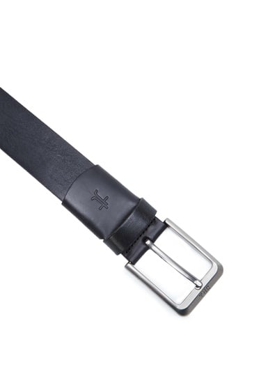  Tamer Tanca Erkek Hakiki Deri Siyah Spor Kemer