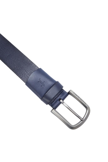  Tamer Tanca Erkek Hakiki Deri Lacivert Spor Kemer