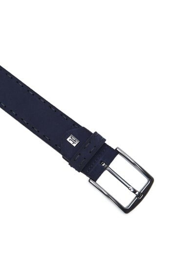  Tamer Tanca Erkek Hakiki Deri Lacivert Süet Spor Kemer