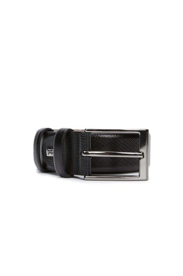  Tamer Tanca Erkek Hakiki Deri Siyah Spor Kemer