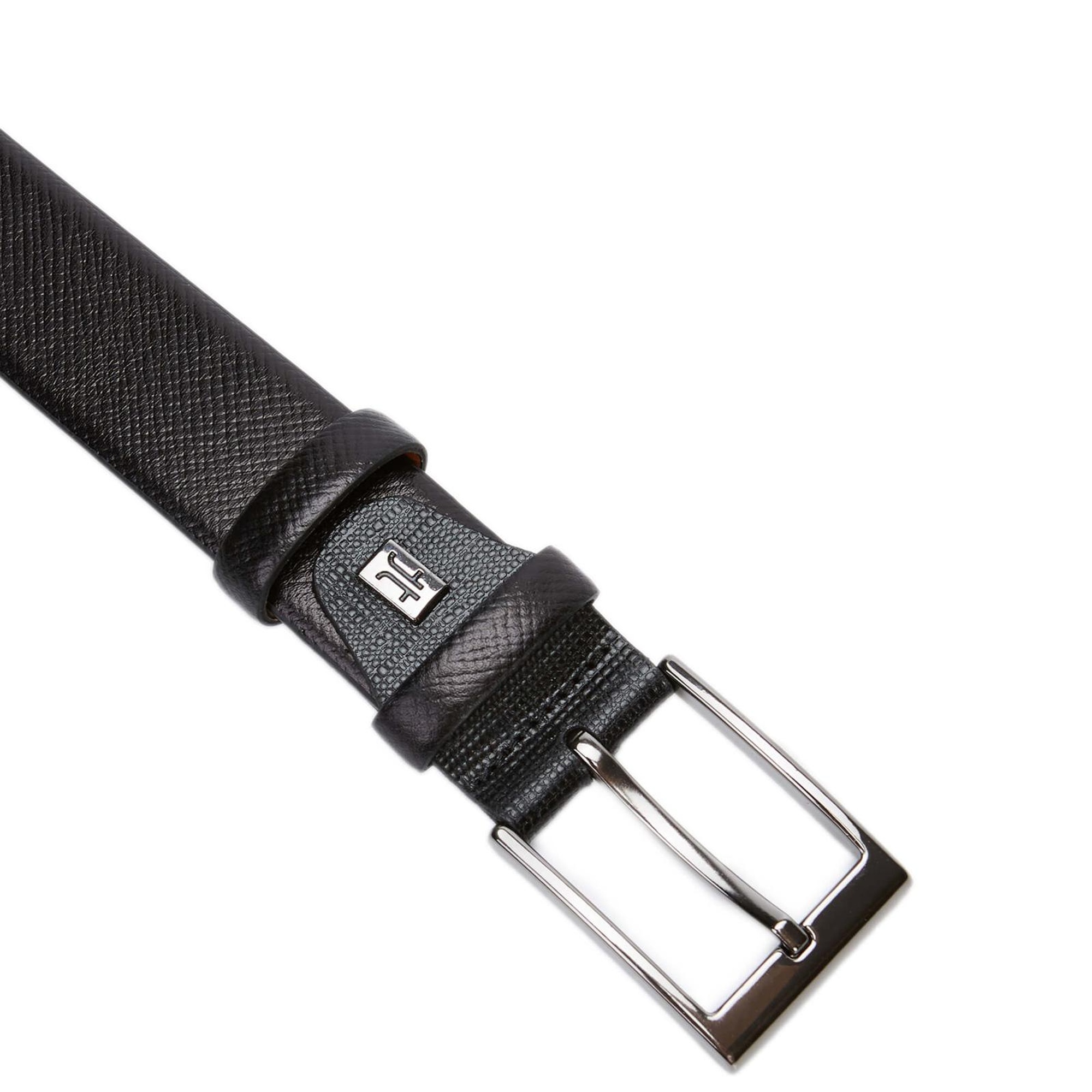 Tamer Tanca Erkek Hakiki Deri Siyah Spor Kemer