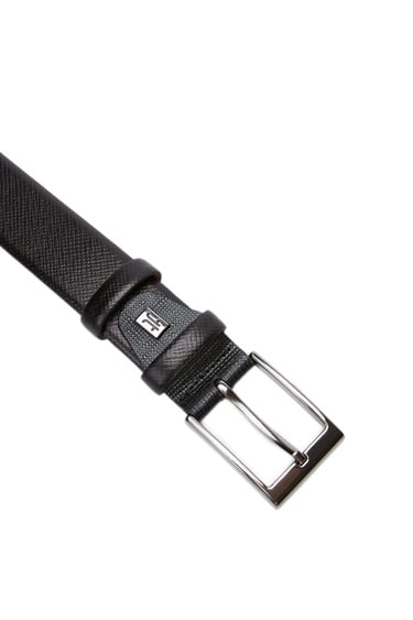  Tamer Tanca Erkek Hakiki Deri Siyah Spor Kemer