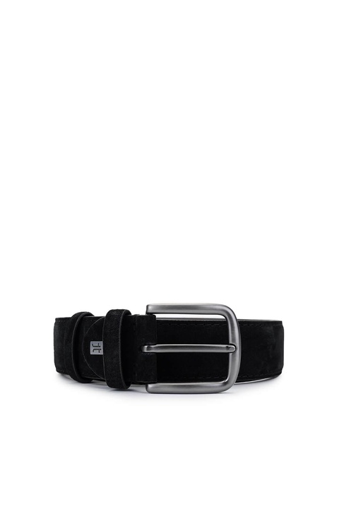  Tamer Tanca Erkek Hakiki Deri Siyah Süet Spor Kemer