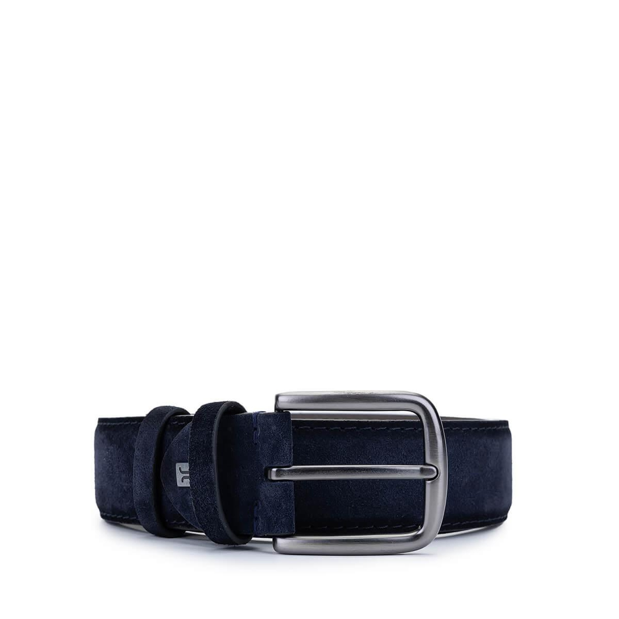 Tamer Tanca Erkek Hakiki Deri Lacivert Süet Spor Kemer