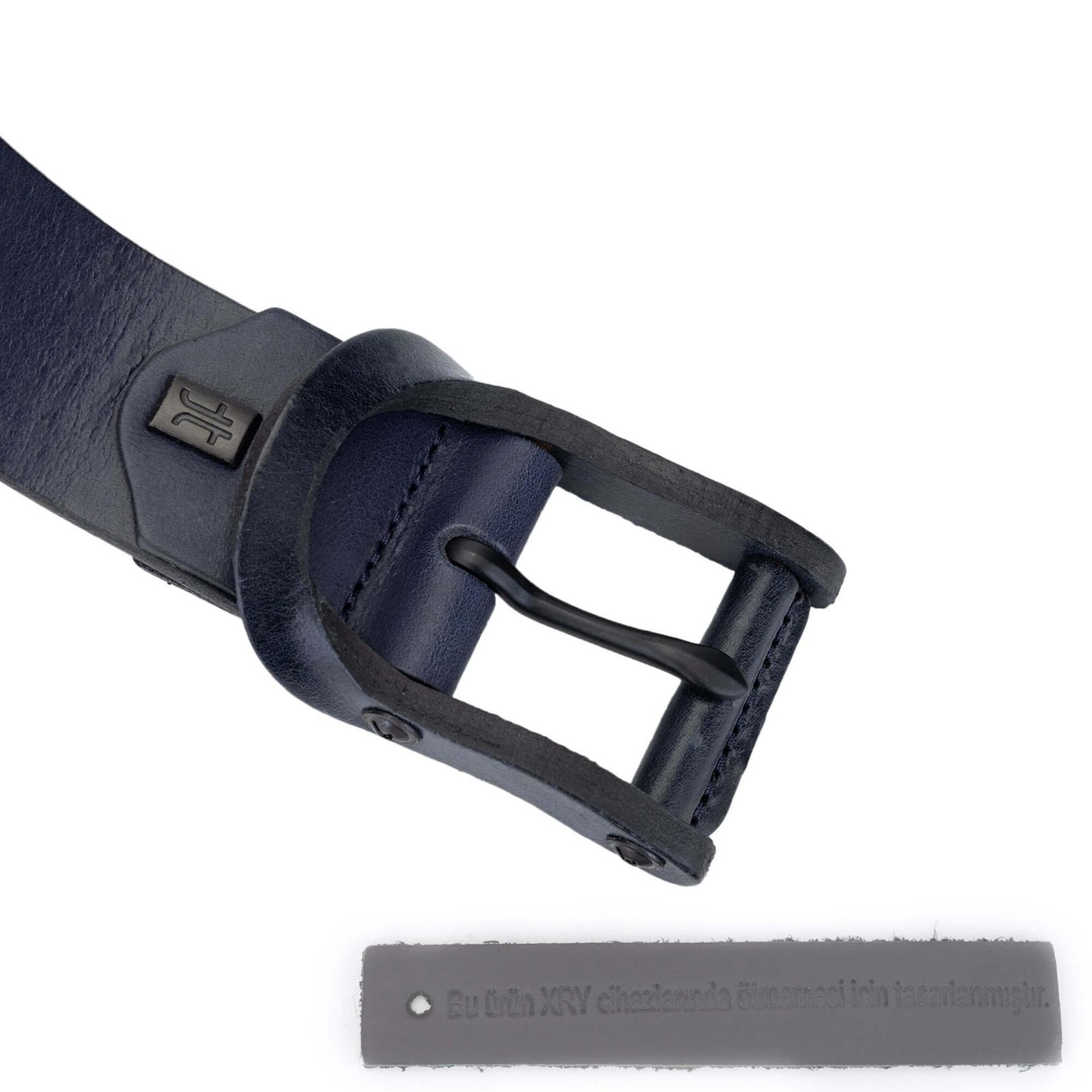 Tamer Tanca Erkek Hakiki Deri Lacivert Kemer