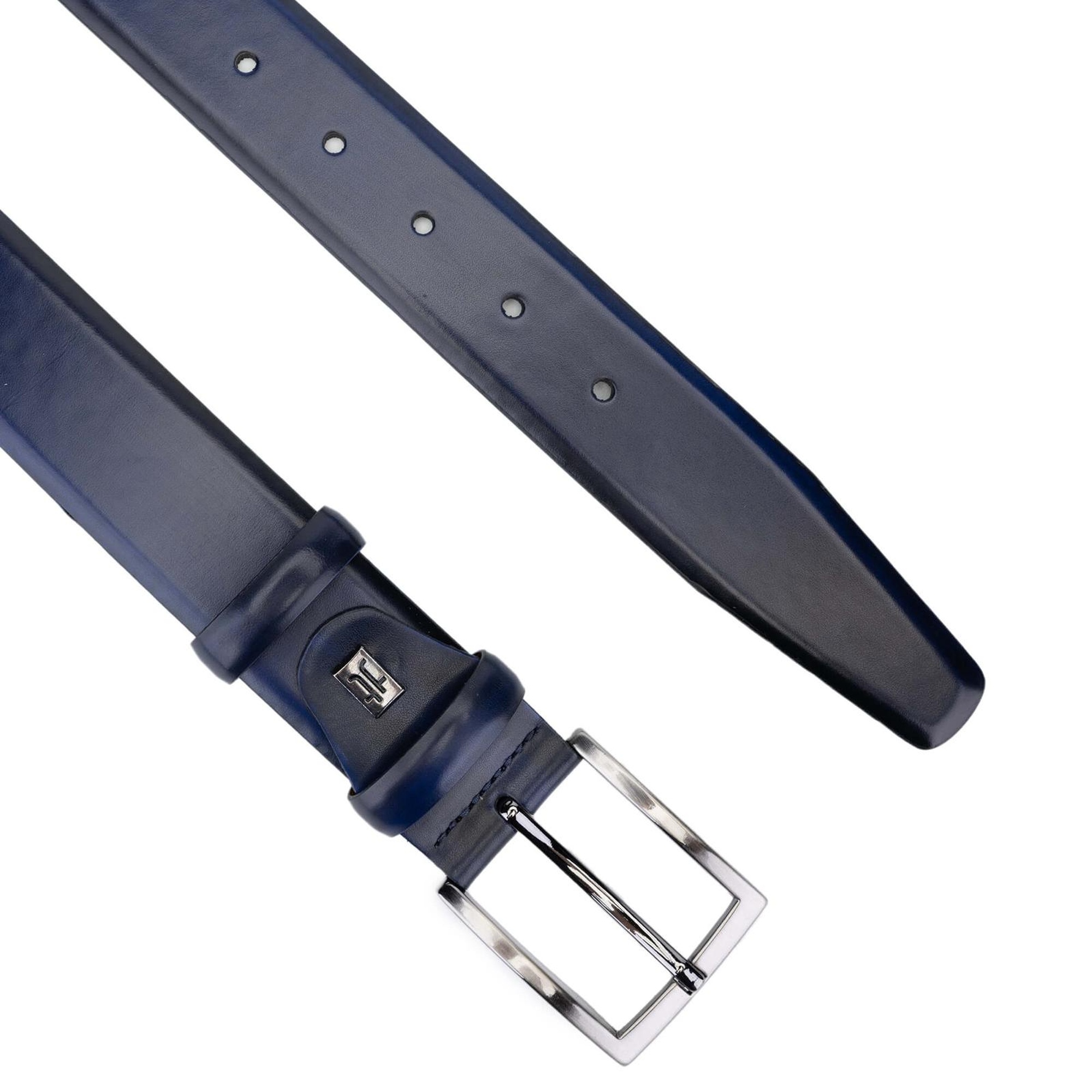 Tamer Tanca Erkek Hakiki Deri Lacivert Kemer