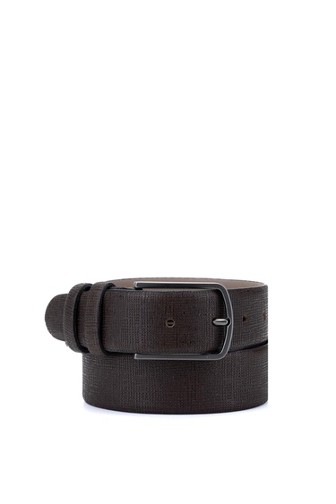  Tamer Tanca Erkek Hakiki Deri Kahve Spor Kemer