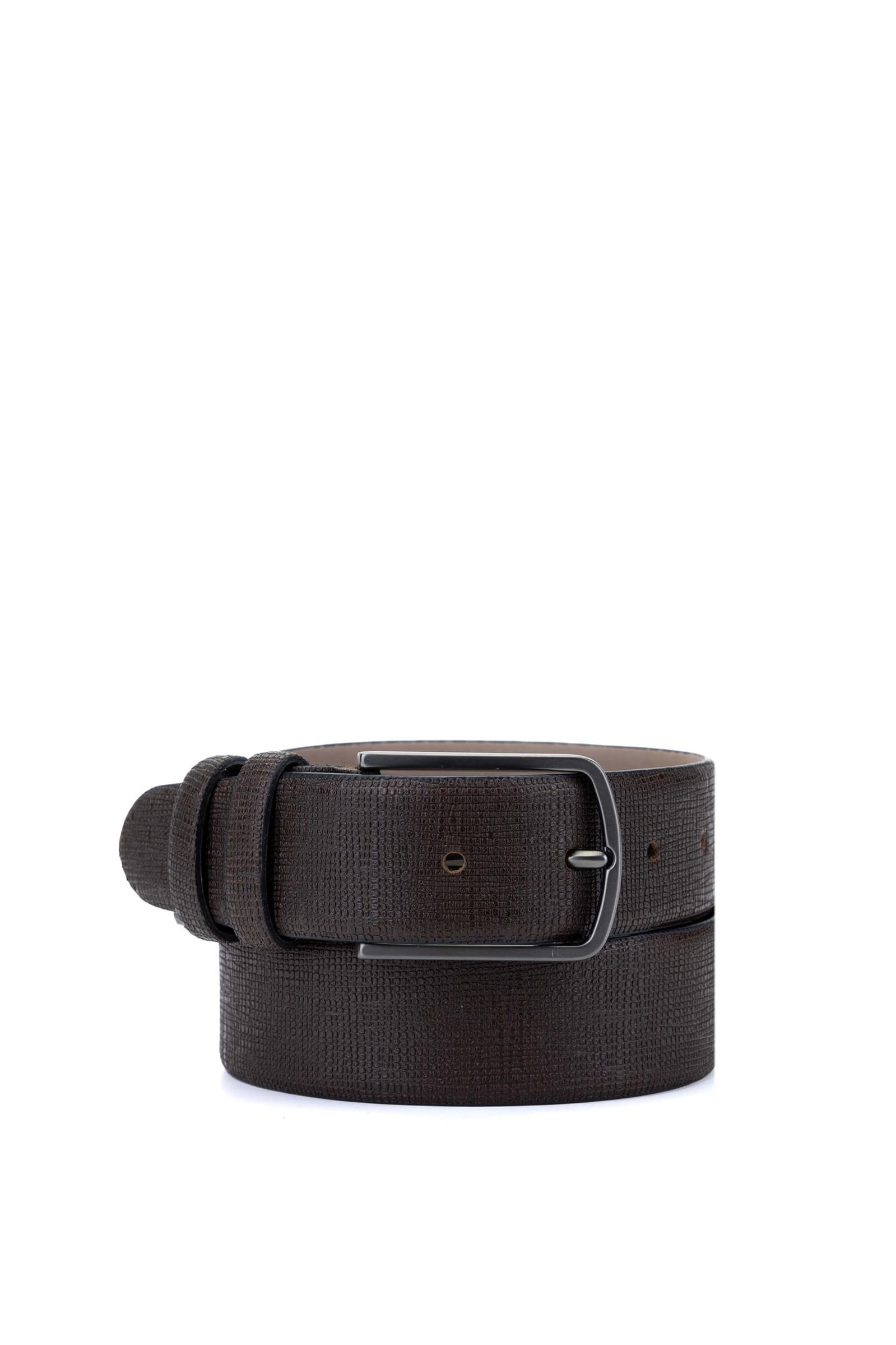  Tamer Tanca Erkek Hakiki Deri Kahve Spor Kemer