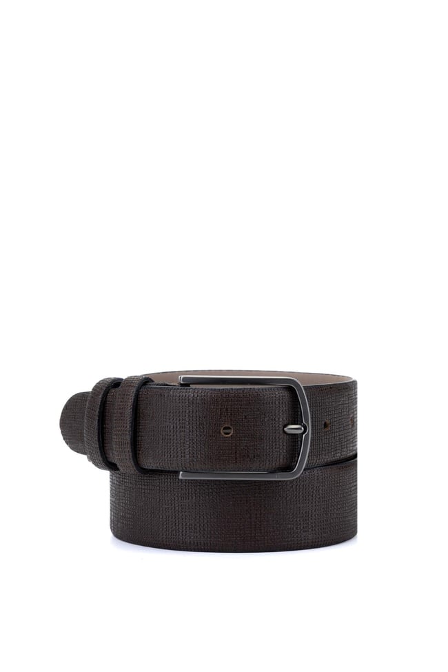  Tamer Tanca Erkek Hakiki Deri Kahve Spor Kemer