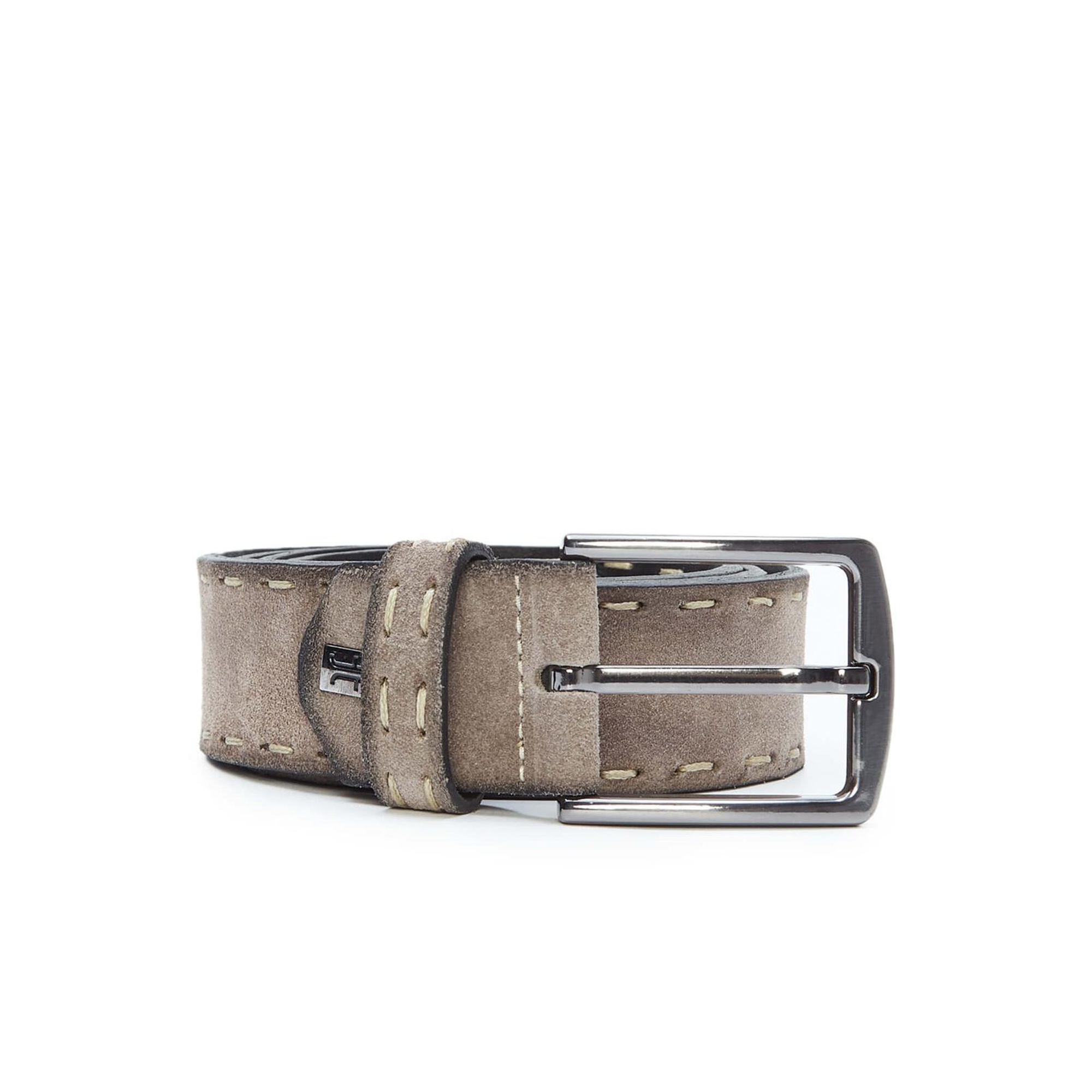 Tamer Tanca Erkek Hakiki Deri Gri Spor Kemer