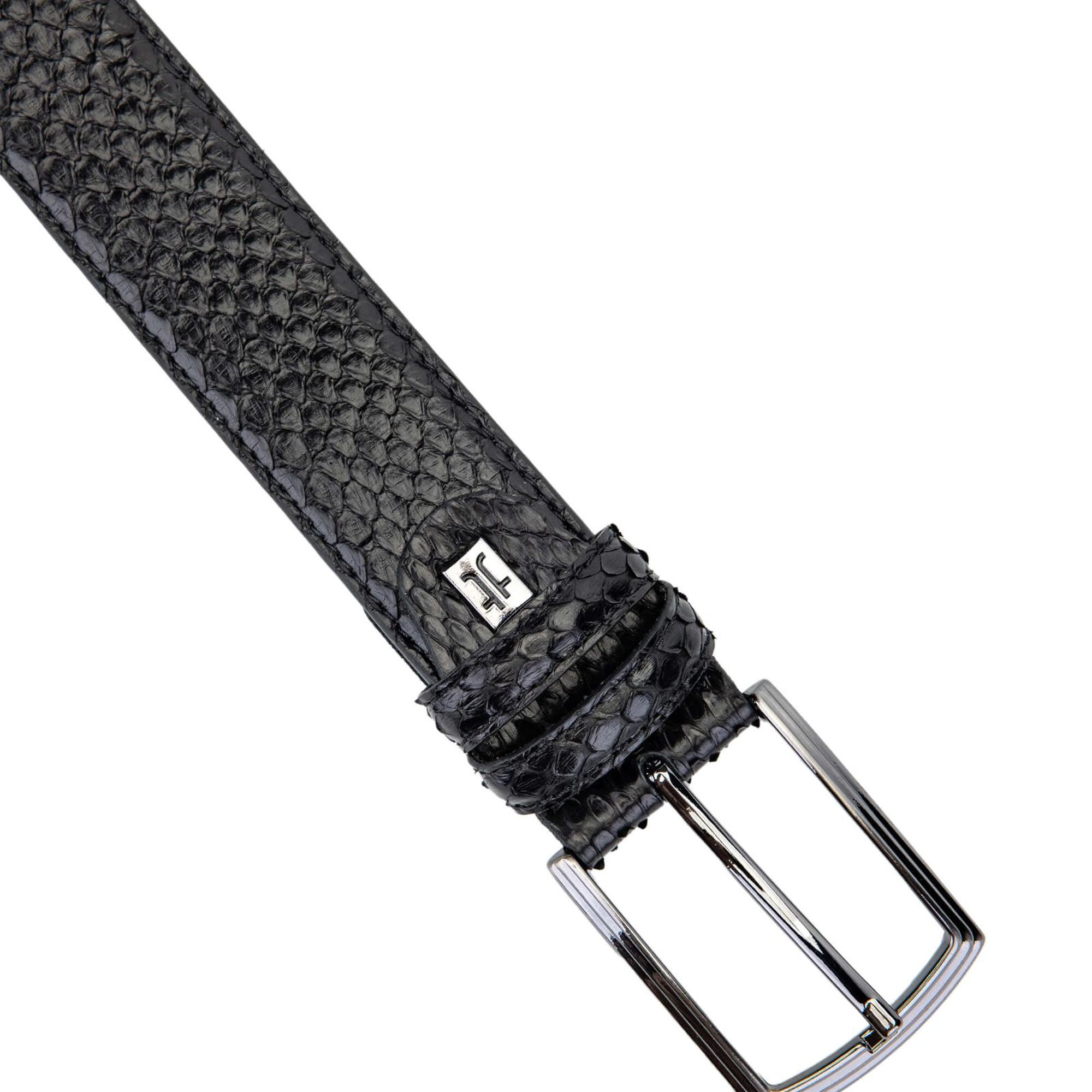 Tamer Tanca Erkek Hakiki Deri Siyah Kemer