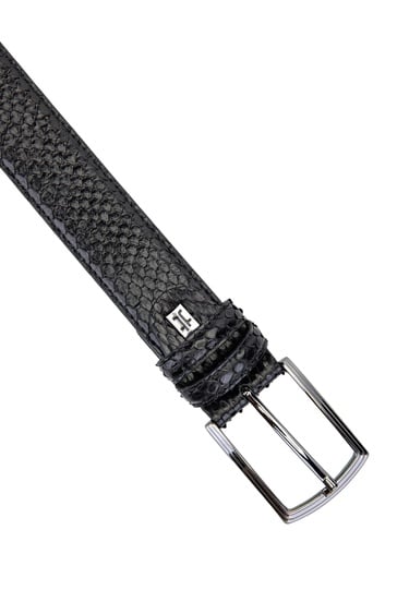  Tamer Tanca Erkek Hakiki Deri Siyah Kemer