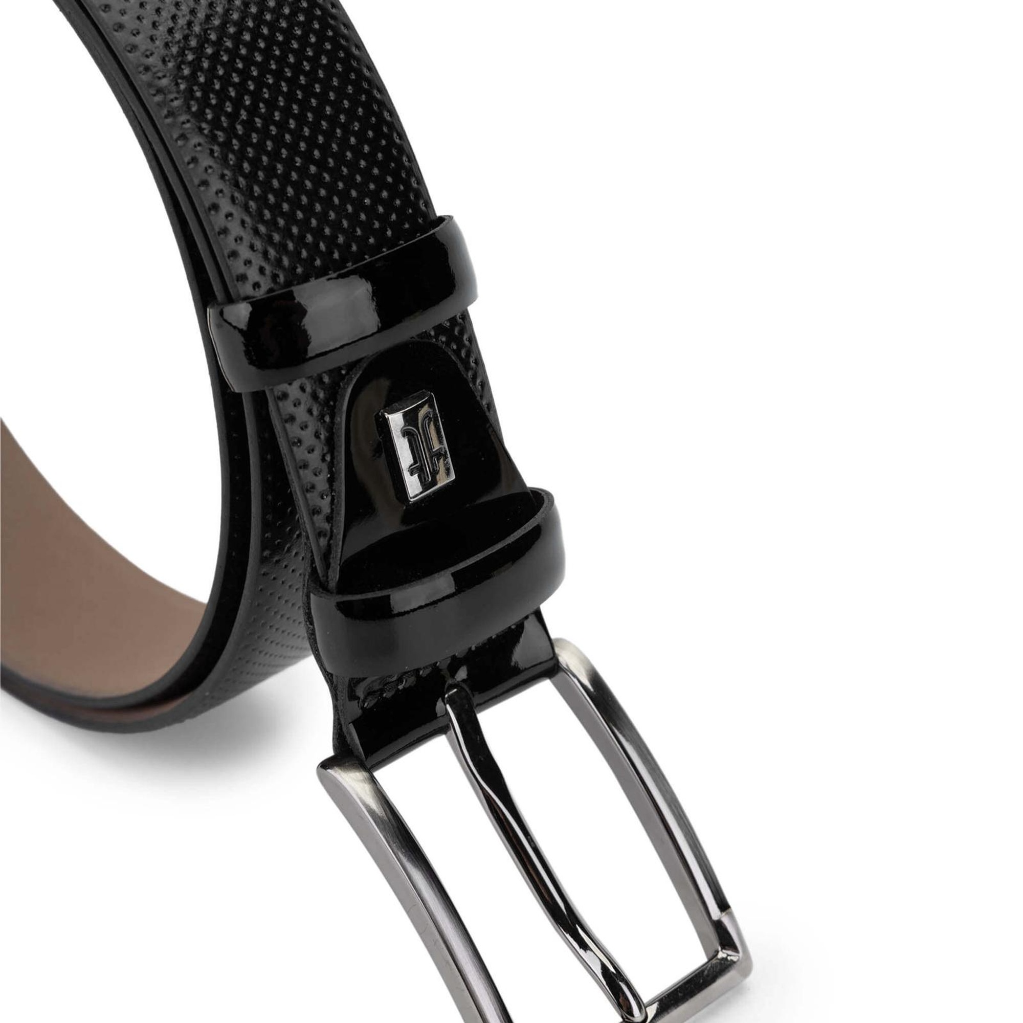 Tamer Tanca Erkek Hakiki Deri Siyah Klasik Kemer