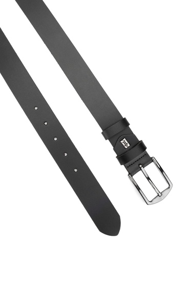  Tamer Tanca Erkek Hakiki Deri Siyah Analin Klasik Kemer