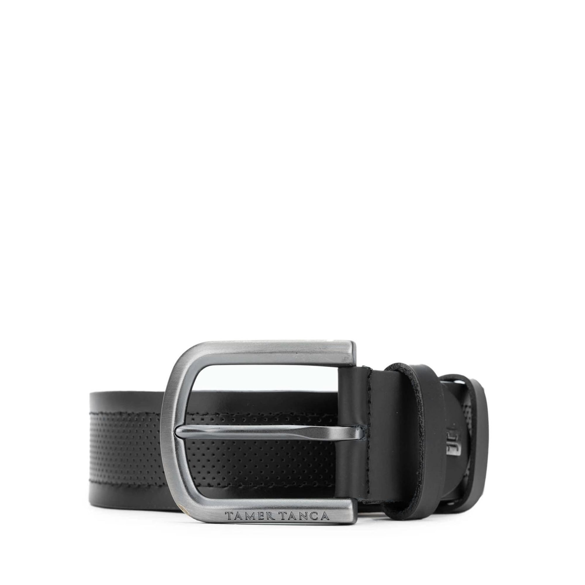 Tamer Tanca Erkek Hakiki Deri Siyah Deri Spor Kemer