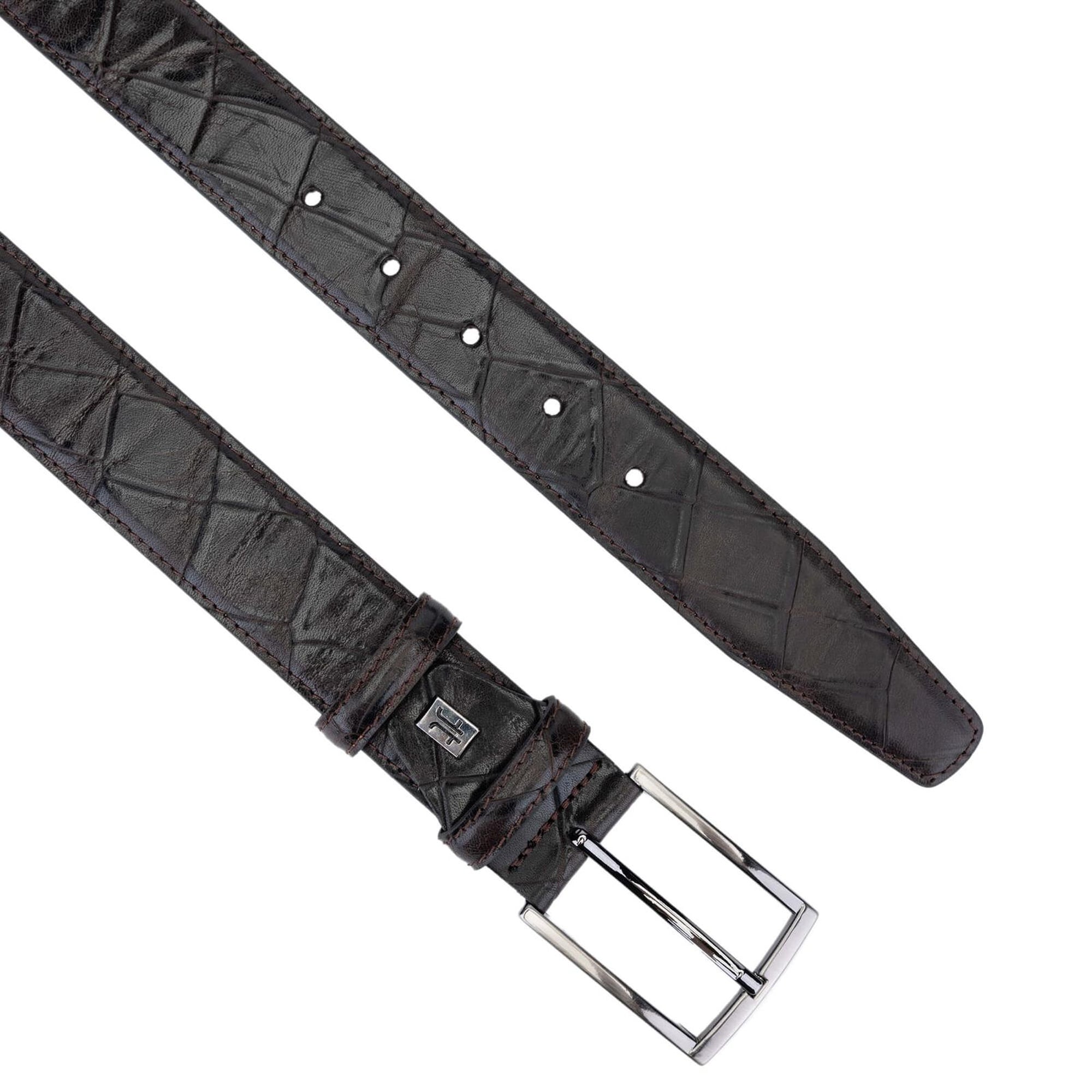 Tamer Tanca Erkek Hakiki Deri Kahverengi Klasik Kemer