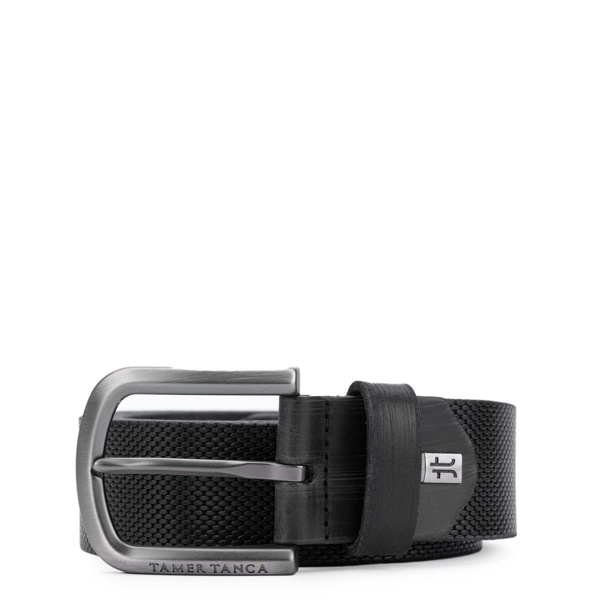 Tamer Tanca Erkek Hakiki Deri Siyah Klasik Kemer