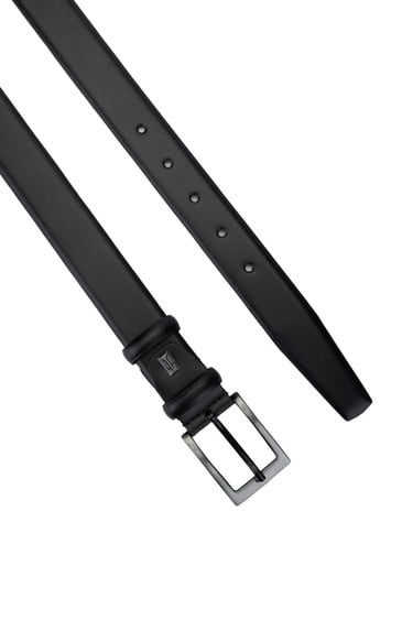  Tamer Tanca Erkek Hakiki Deri Siyah Açma Klasik Kemer