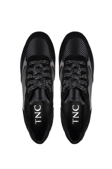  Tamer Tanca Kadın Hakiki Deri Siyah Süet Sneakers & Spor Ayakkabı