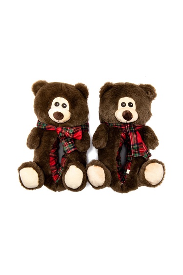  Yogi Kadın Hayvanlı Panduf Kahverengi 36/41