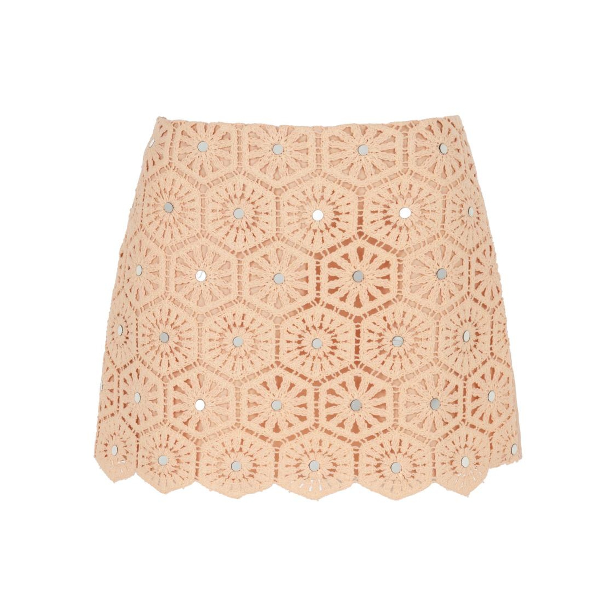 Brode İşlemeli Mini Etek