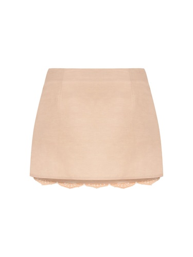  Brode İşlemeli Mini Etek