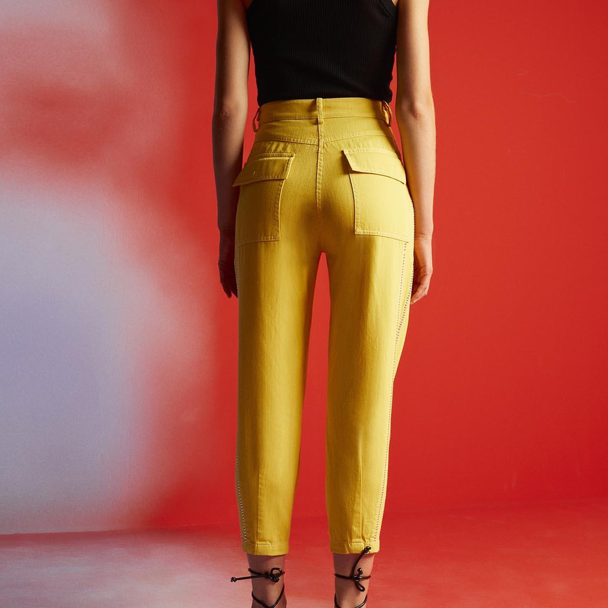 Yüksek Bel Mom Jean Pantolon