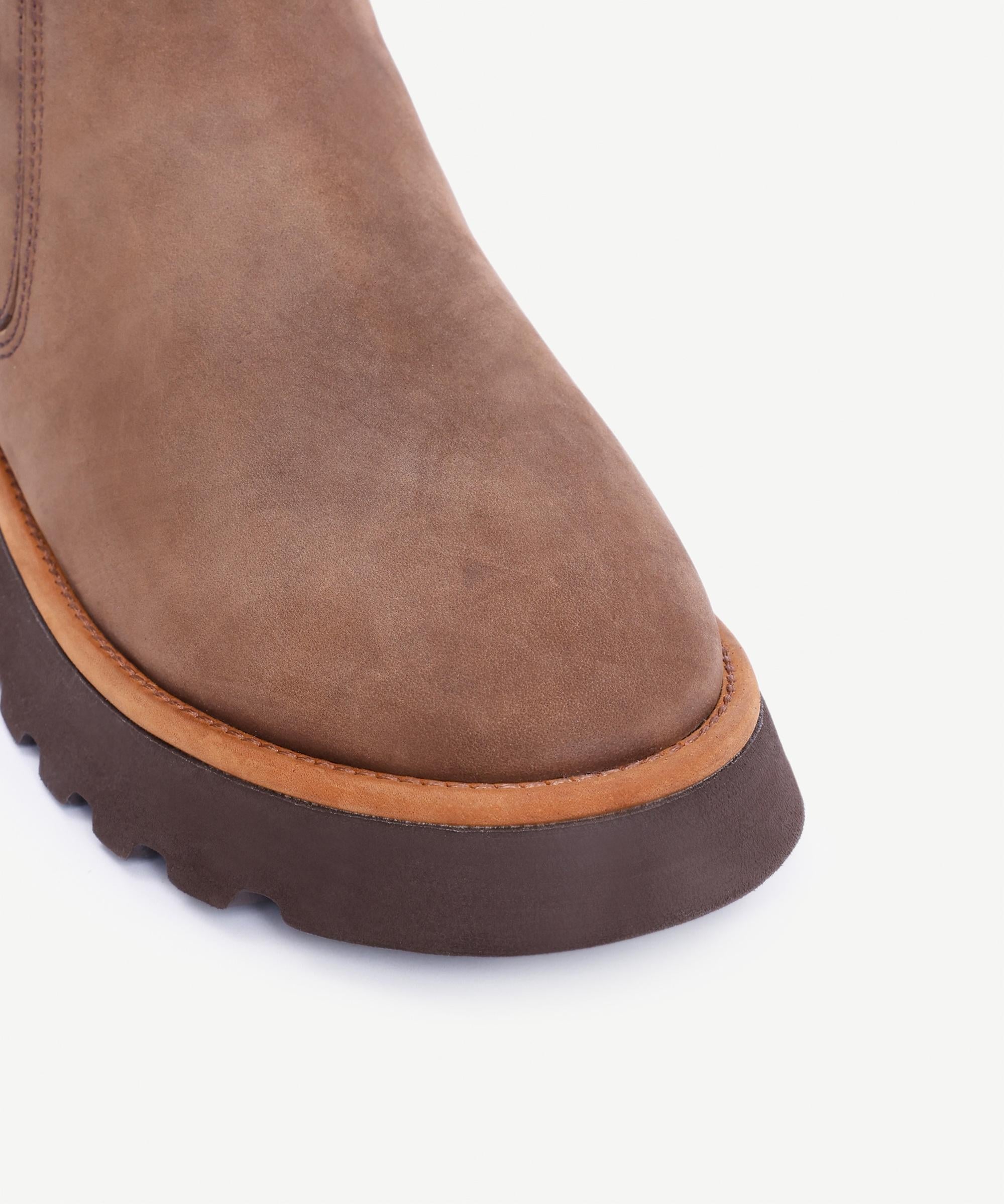 Yargıcı Yargıcı Kahverengi YARGICI Deri Lastikli İçi Kürklü Bot | FashFed Kahverengi - 5. görsel