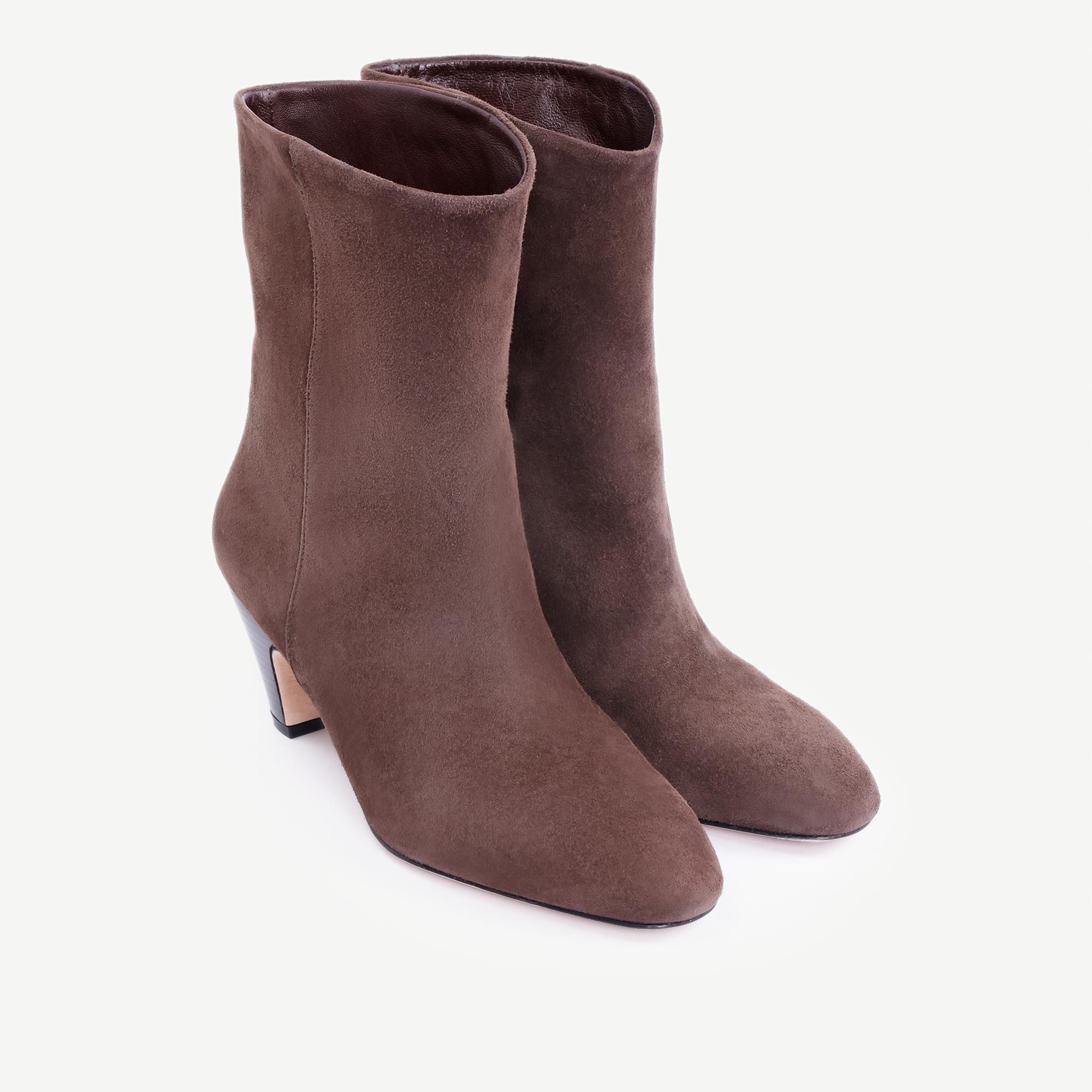 YARGICI Topuklu Uzun Deri Bot