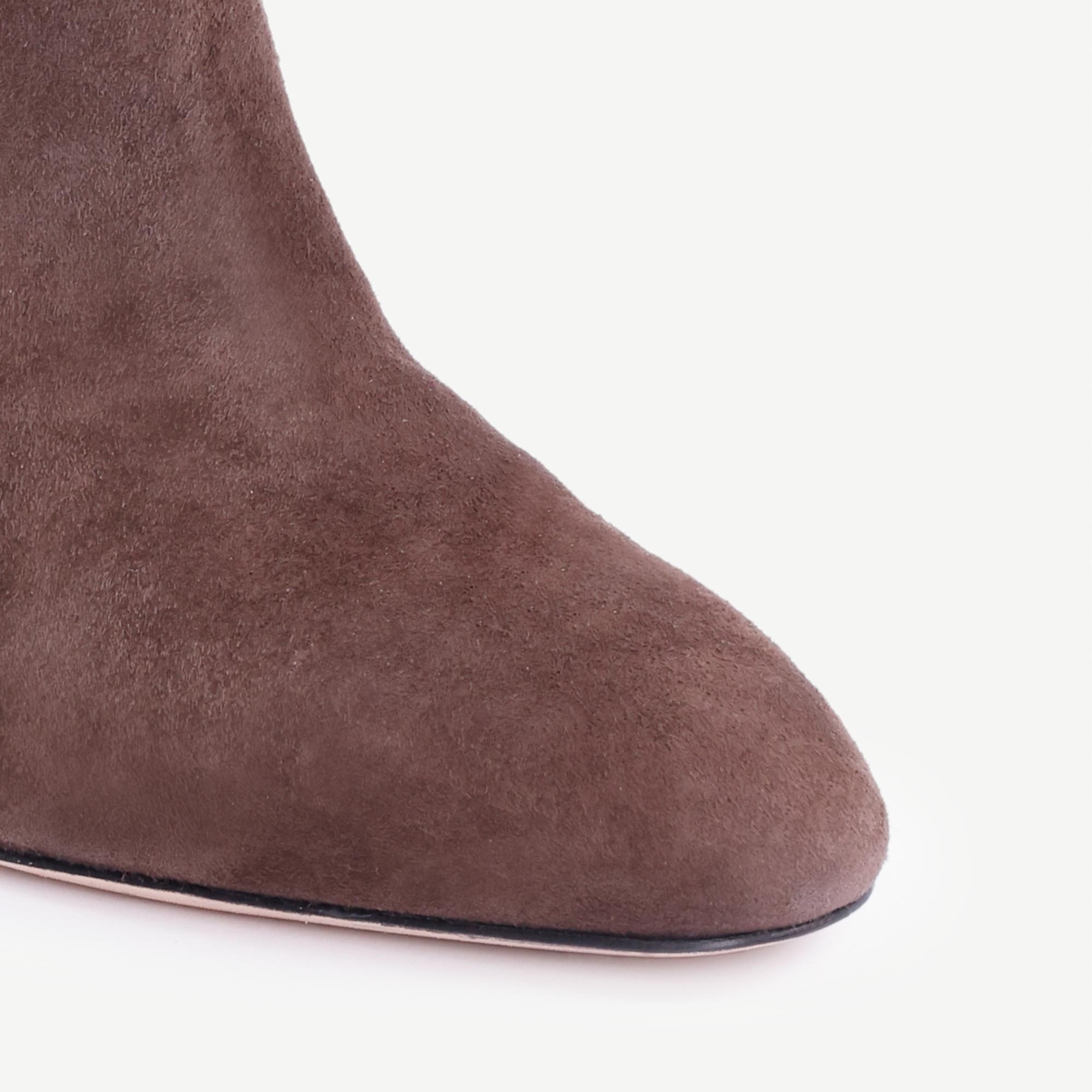 YARGICI Topuklu Uzun Deri Bot