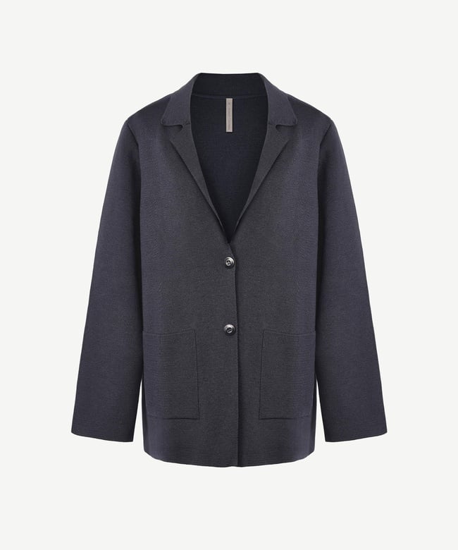  YARGICI Geniş Ceket Yaka Uzun Kol Hırka