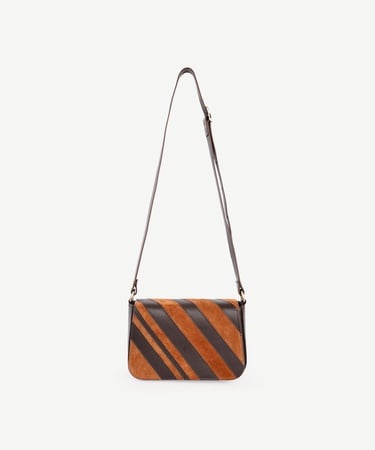  YARGICI Patch Görünümlü Deri Çapraz Çanta