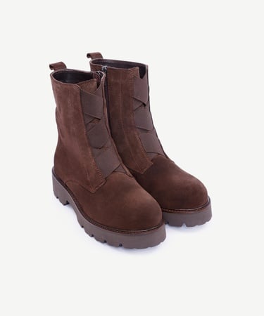  YARGICI Lastik Detaylı Deri Bot