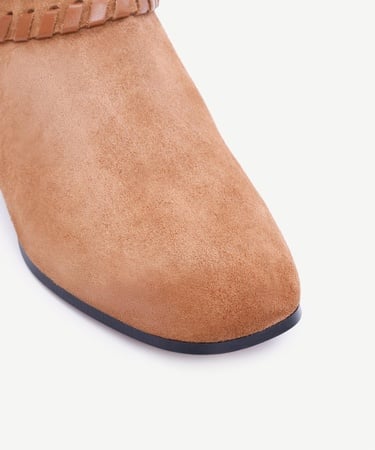  YARGICI Örgü Saraç Detaylı Western Deri Bot