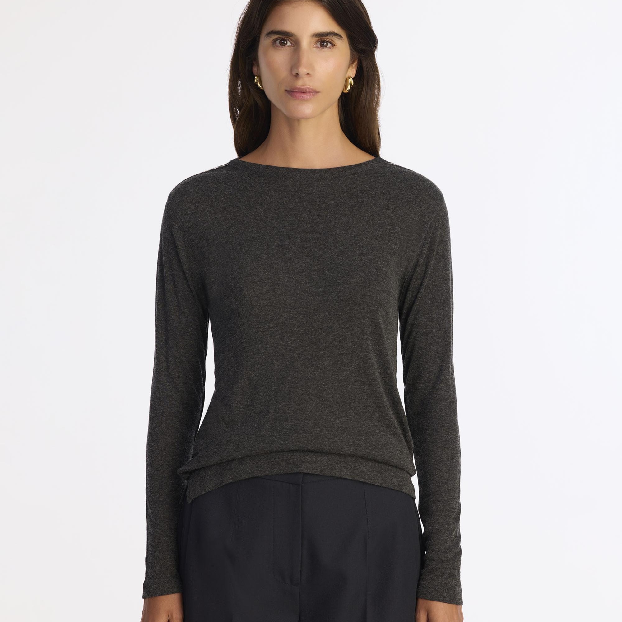 YARGICI Regular Balıkçı Yaka Uzun Kol T-shirt